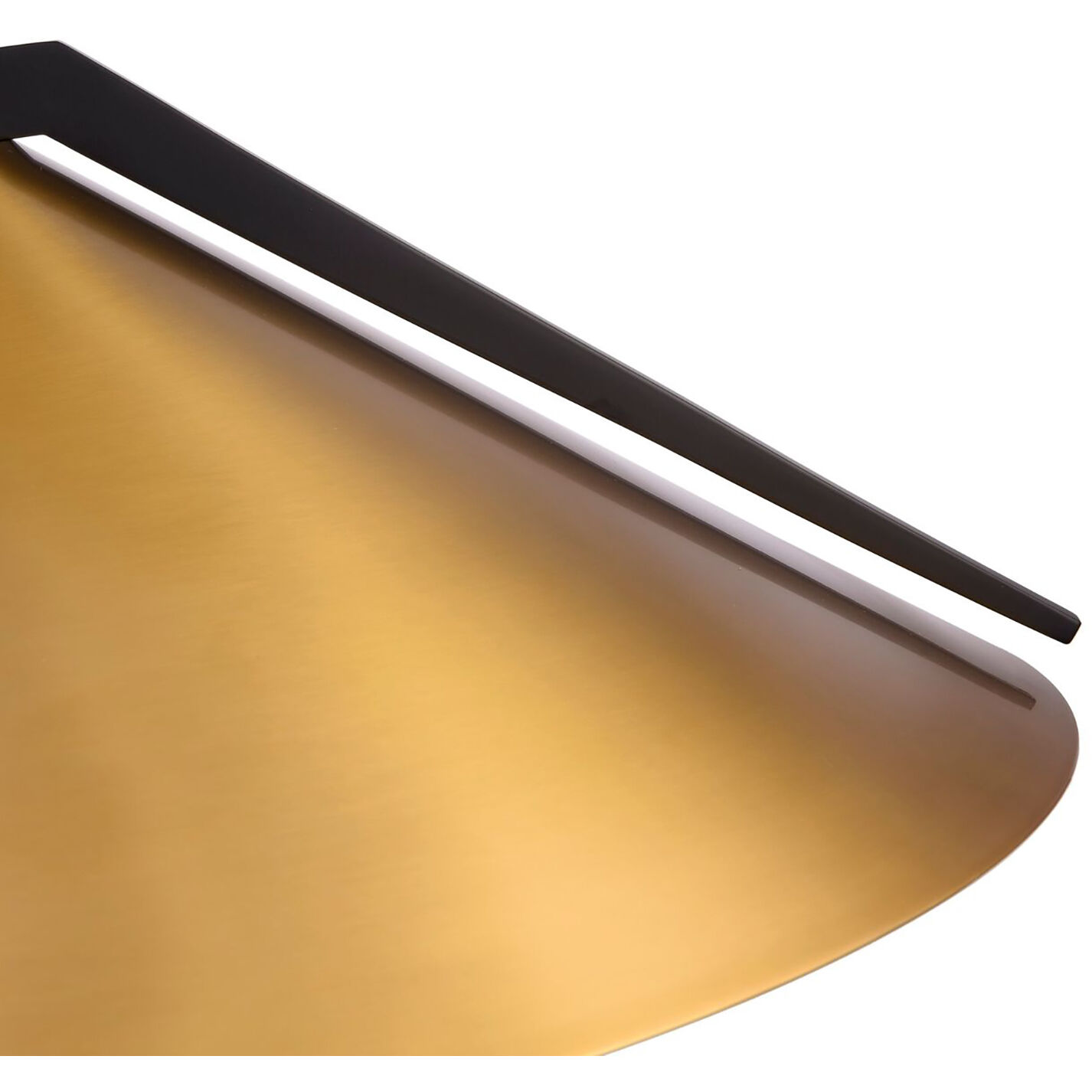 Baltic LED 24 inch Black and Brass Pendant Ceiling Light