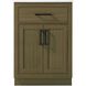 Alden 24 X 35 inch Chestnut Brown Bathroom Vanity Cabinet