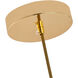 Canada 1 Light 5 inch Polished Gold Pendant Ceiling Light