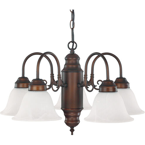 Booker 5 Light 21 inch Burnished Bronze Chandelier Ceiling Light