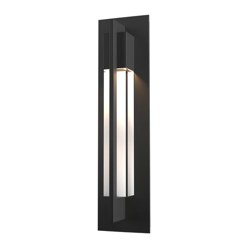 Axis 1 Light 19 inch Coastal Black Outdoor Sconce