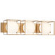 Squircle Wall Sconce Wall Light in Aged Gold Brass