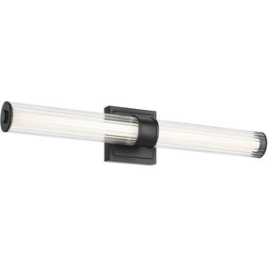Laurene LED 26.5 inch Black Linear Bath Bar Wall Light, Medium