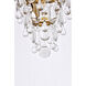 Nordic 1 Light 9 inch Brass Flush Mount Ceiling Light