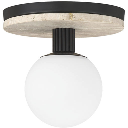 Carnagie LED 8 inch Matte Black Flush Mount Ceiling Light