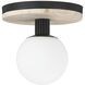 Carnagie LED 8 inch Matte Black Flush Mount Ceiling Light