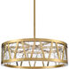 Lucus 2 Light 30 inch Aged Brass Pendant Ceiling Light