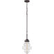 Gramercy 1 Light 10 inch Oil Rubbed Bronze with Clear Mini Pendant Ceiling Light