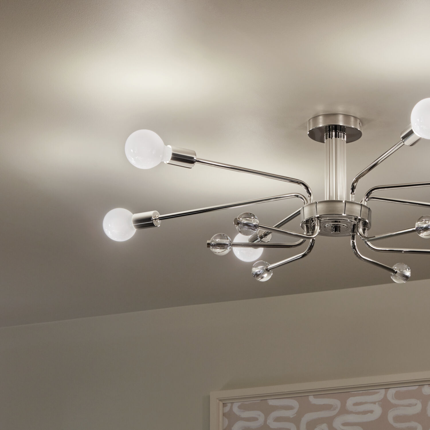Ocala LED 24.25 inch Polished Nickel Flush Mount Ceiling Light