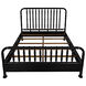 Bachelor Hand Rubbed Black Bed, Eastern King