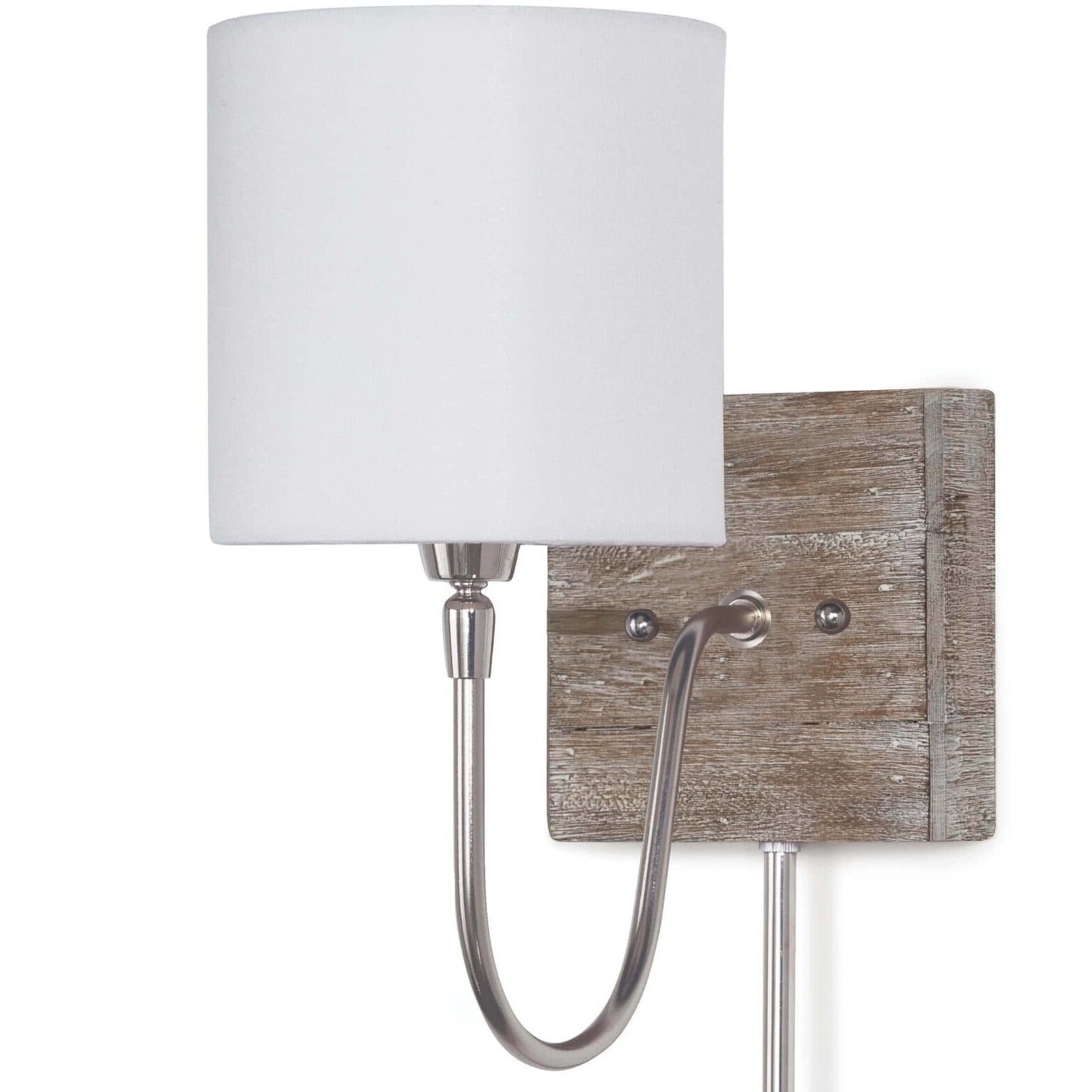 Bent Arm 1 Light 6 inch Distressed Painted Wall Sconce Wall Light, Pinup