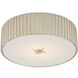 Caravel LED 14 inch Silver Leaf Flush Mount Ceiling Light