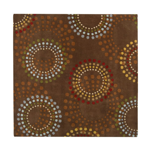 Forum 117 X 117 inch Brown and Red Area Rug, Wool