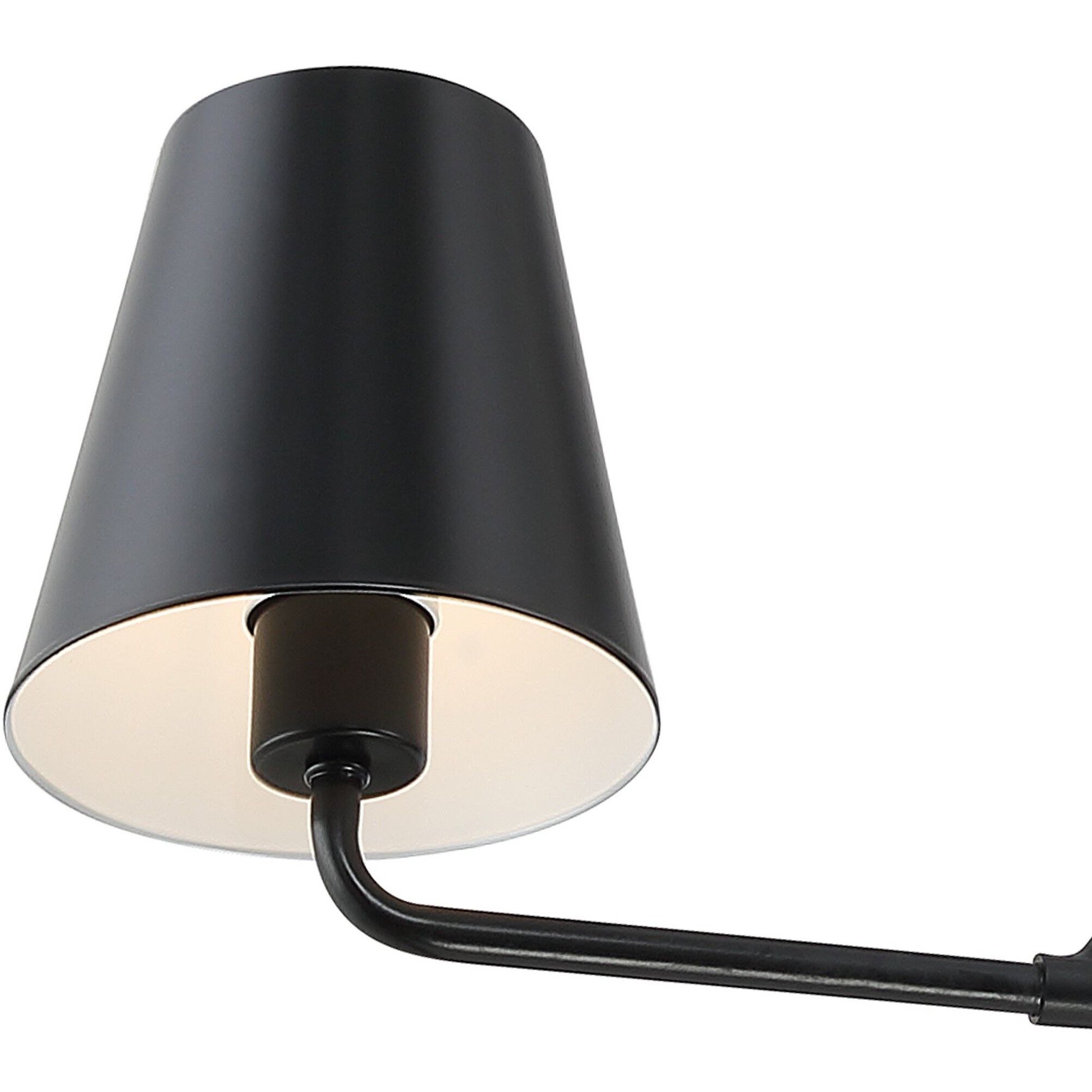 Xavier 2 Light 42 inch Matte Black Linear Chandelier Ceiling Light