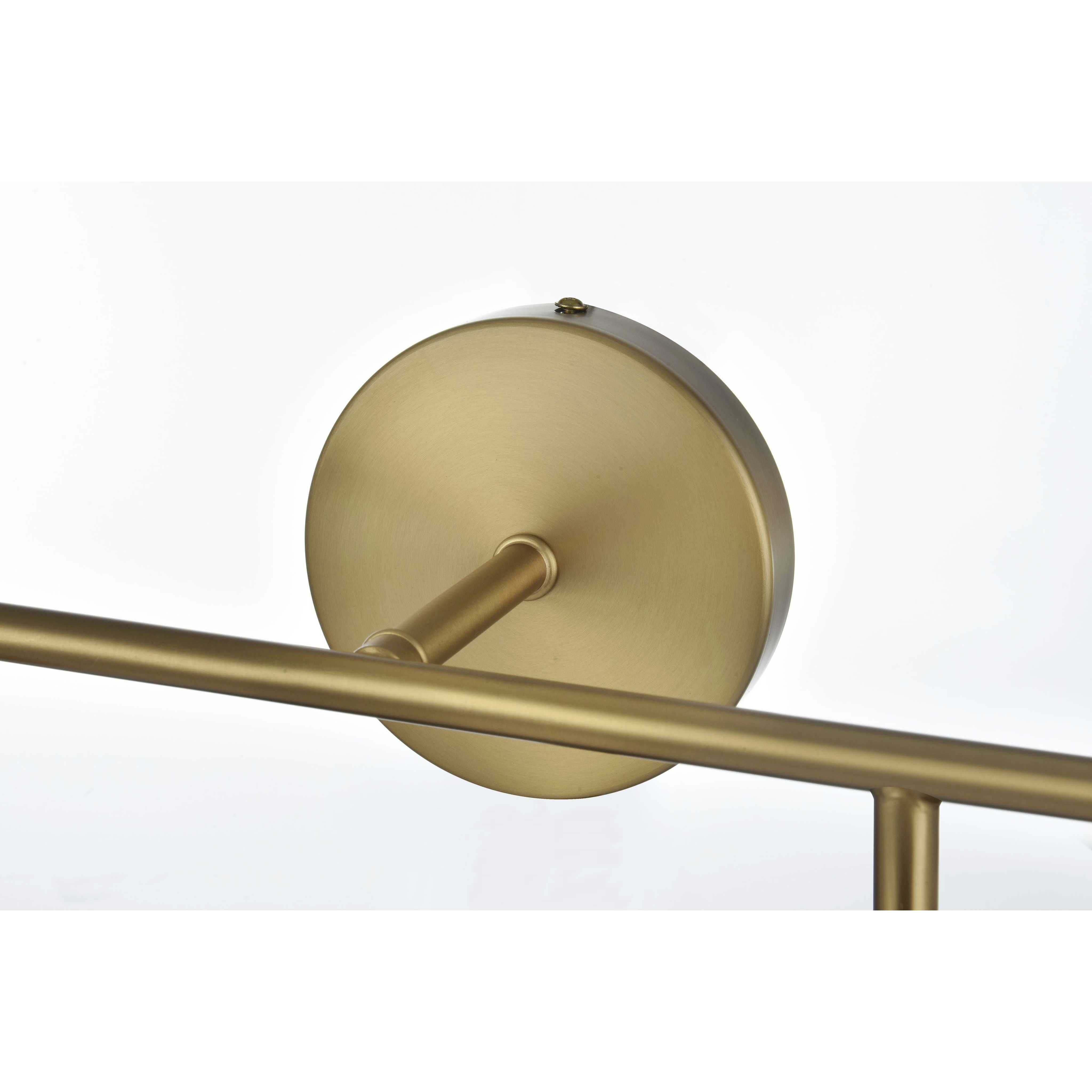 Hanson 4 Light 37 inch Satin Gold Bath Sconce Wall Light