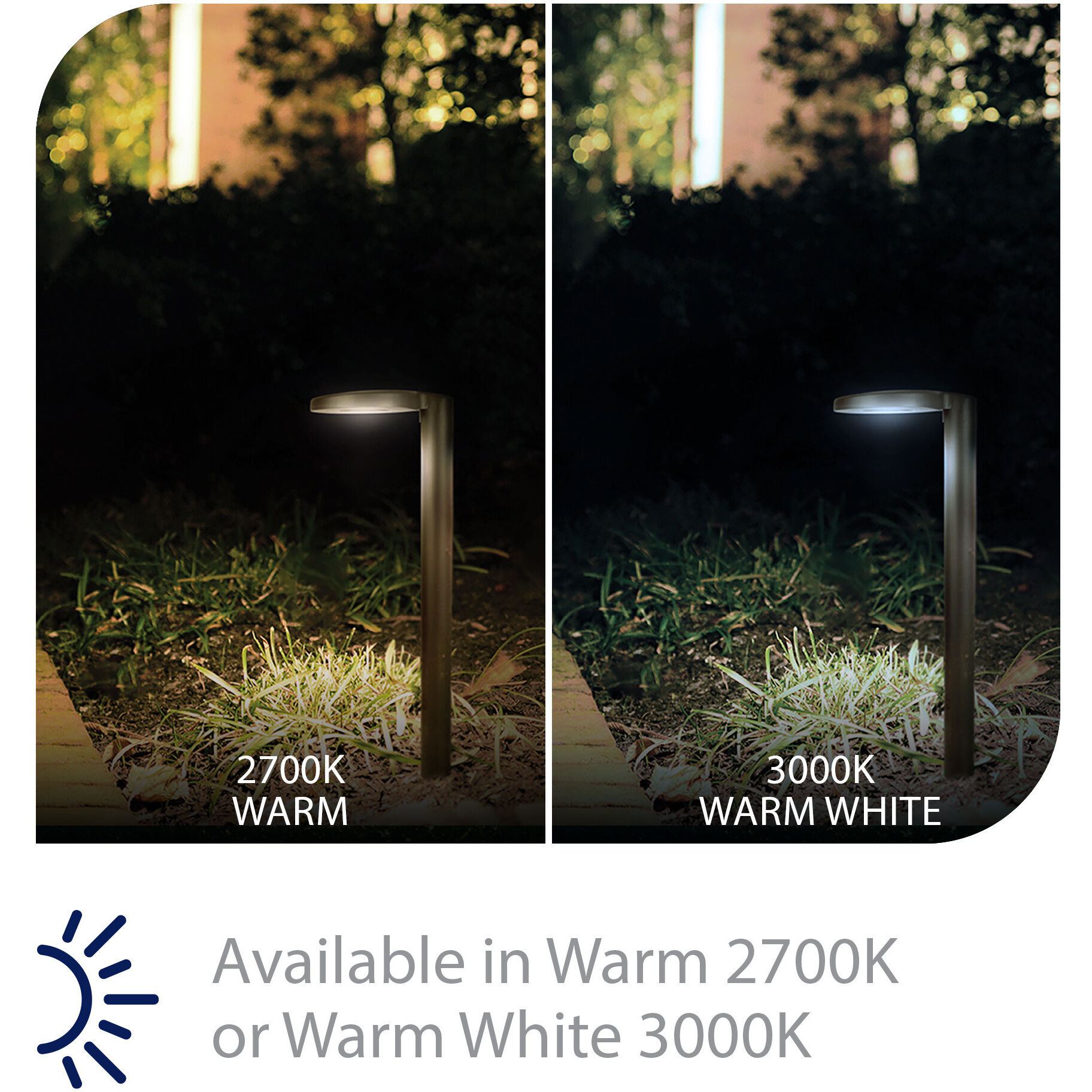 Eclipse 12 2.9 watt Black Path Lighting in 2700K, Path and Area Light, WAC Landscape