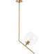 Ryland 1 Light 16 inch Brass Pendant Ceiling Light