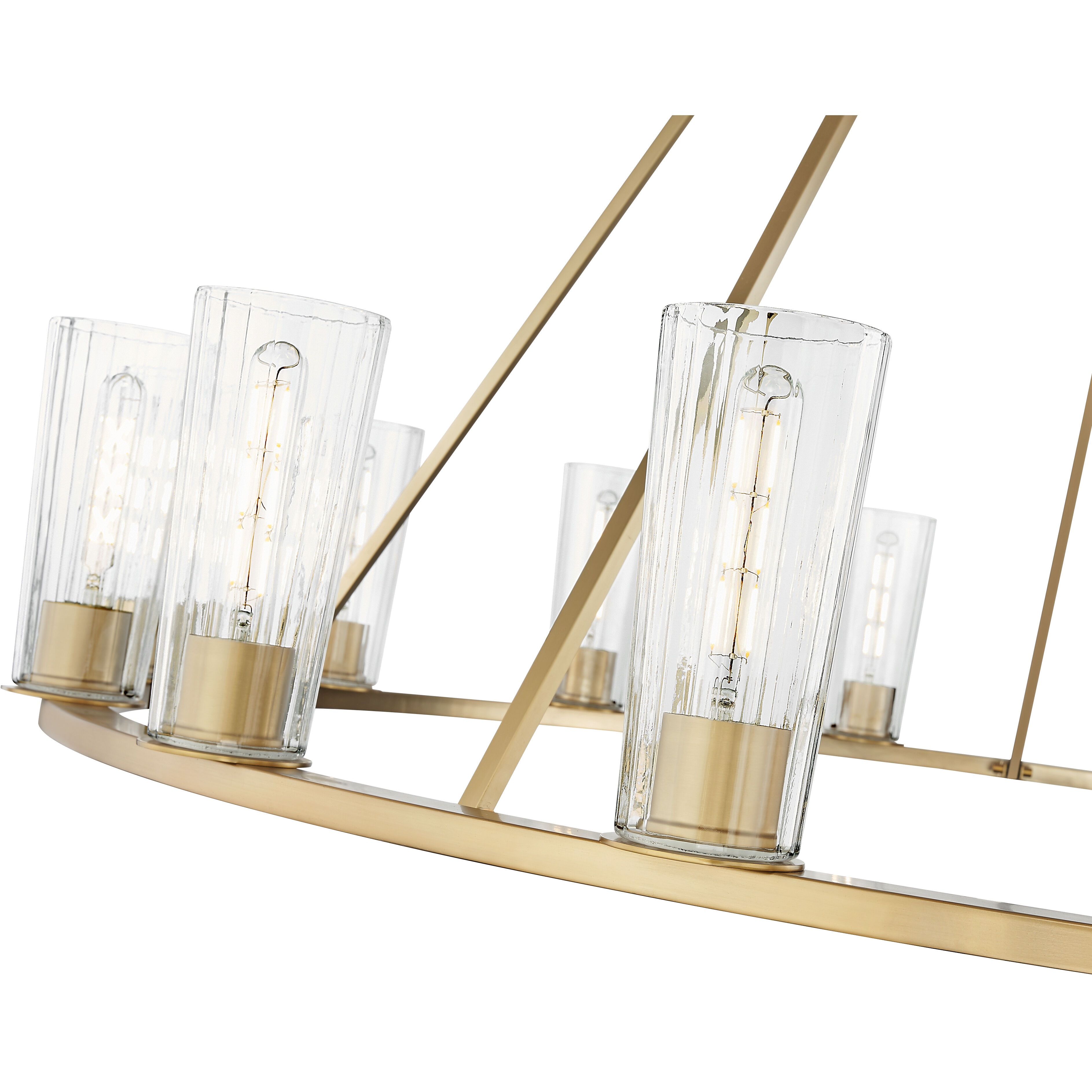 Titus 15 Light 62.5 inch Modern Gold Chandelier Ceiling Light