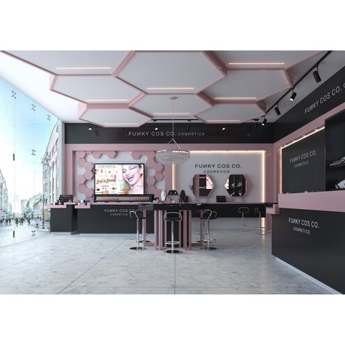 Calypso 6 Light 30 inch Polished Chrome Chandelier Ceiling Light