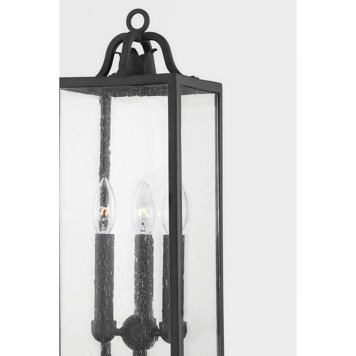 Caiden 3 Light 22 inch Forged Iron Post