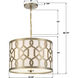 Jennings 3 Light 18.25 inch Aged Brass Pendant Ceiling Light