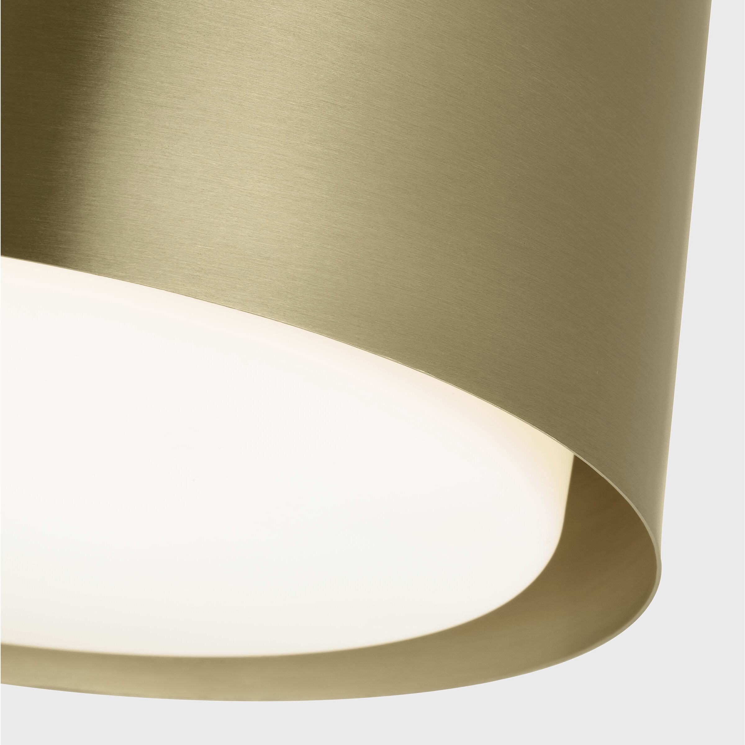 Drew & Jonathan Dartmore 1 Light 10 inch Satin Brass Flush Mount Ceiling Light, Small