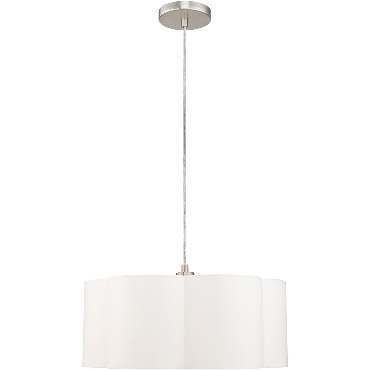 Chelsea 1 Light 18 inch Brushed Nickel Pendant Ceiling Light