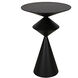 Zasa 26 X 18 inch Matte Black Side Table