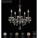 Napoli 5 Light 20.4 inch Antique Silver Chandelier Ceiling Light, Schonbek Signature