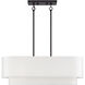 Manorwood 3 Light 30 inch Bronze Linear Chandelier Ceiling Light