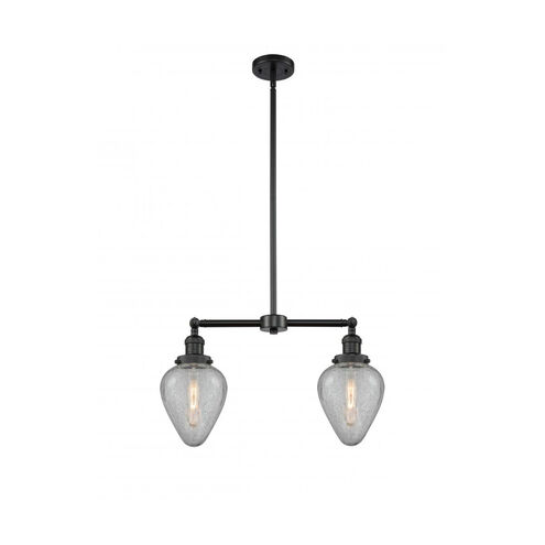 Franklin Restoration Geneseo 2 Light 21 inch Matte Black Chandelier Ceiling Light, Franklin Restoration