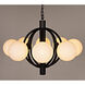Carousel 8 Light 36 inch Matte Black Chandelier Ceiling Light