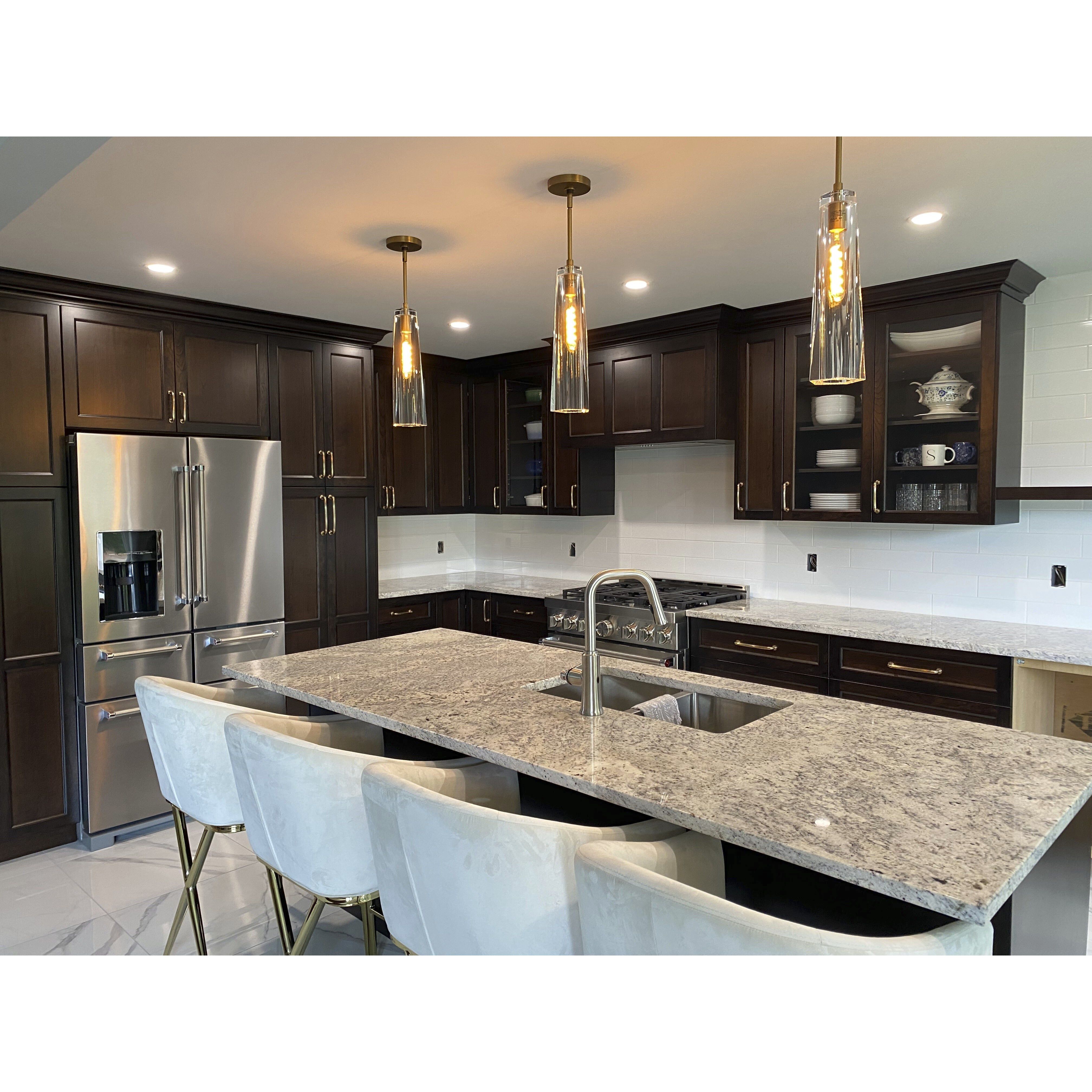 Cosette LED 5 inch Heritage Brass Pendant Ceiling Light in Heritage Brass / Clear