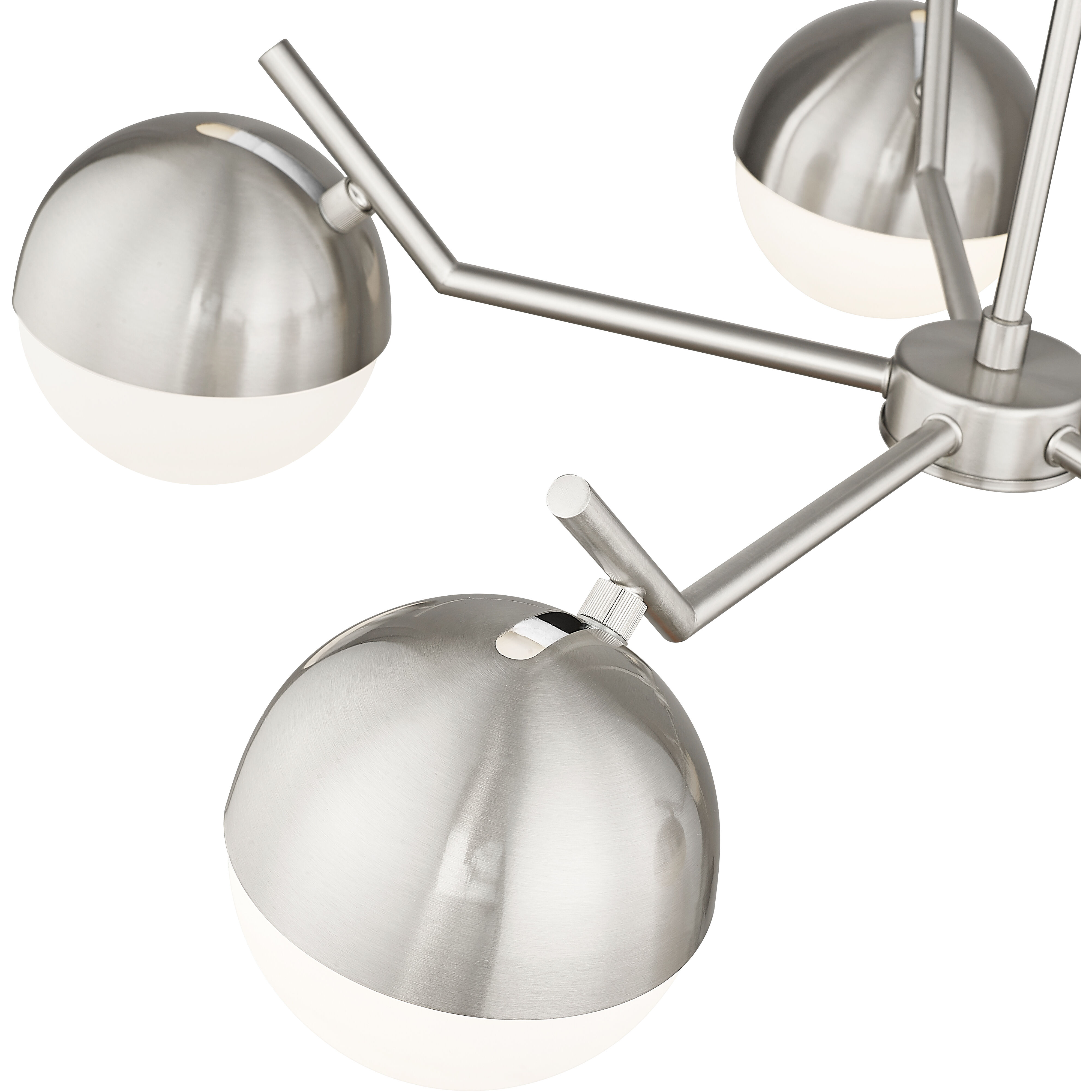 Realm Sphere 5 Light 32 inch Brushed Nickel Chandelier Ceiling Light