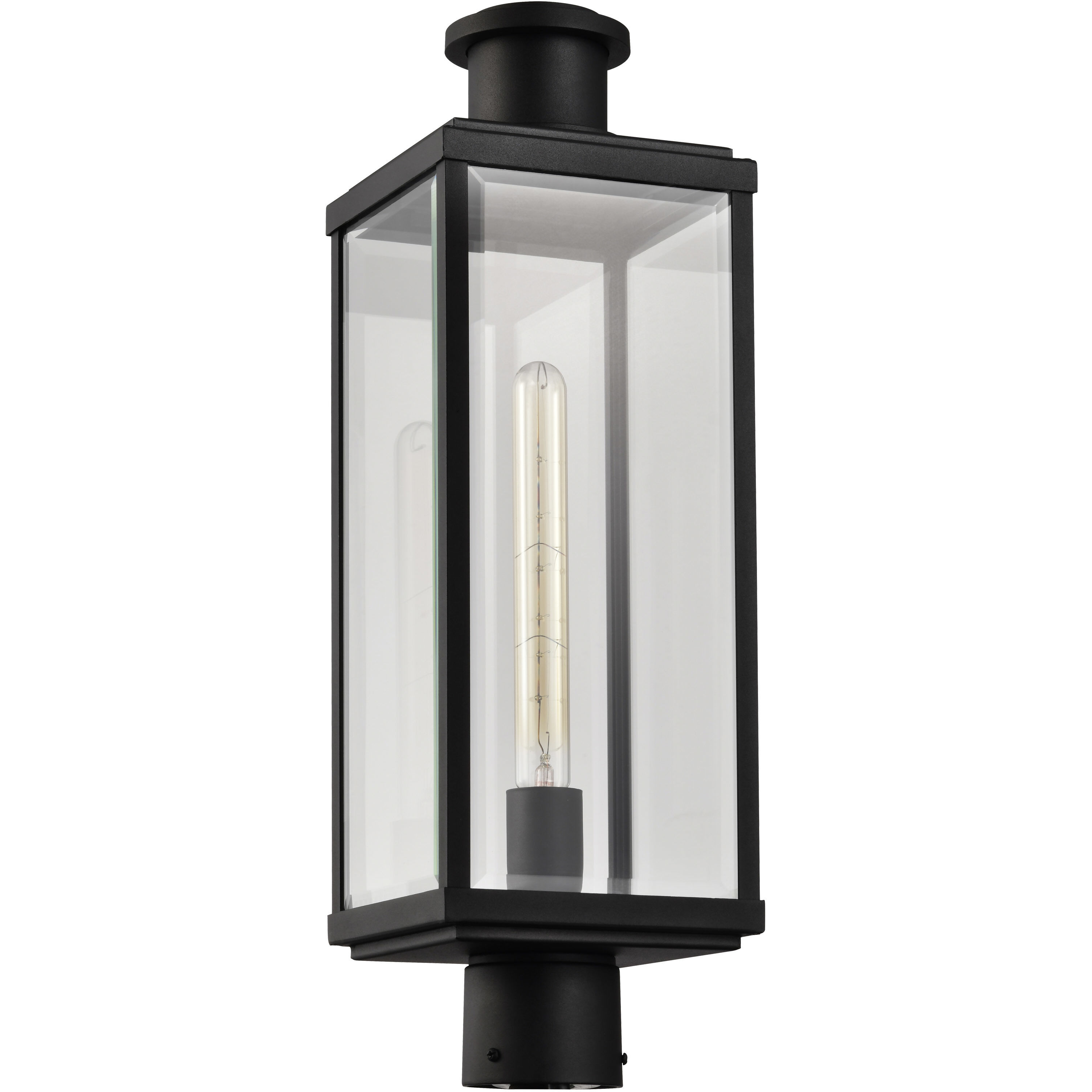 Luca 22.75 inch Sand Black Outdoor Post Light