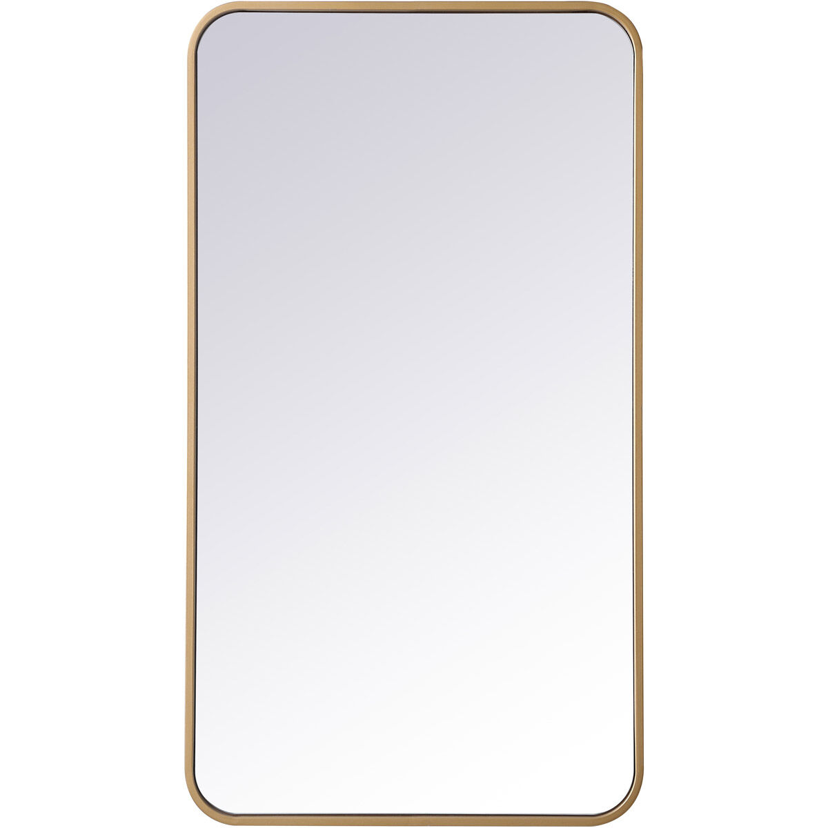 Evermore 36 X 20 inch Brass Mirror