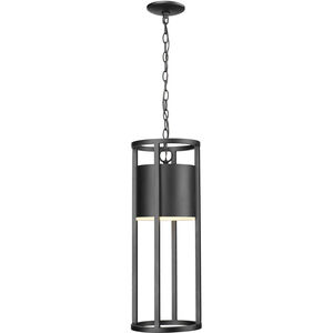 Luca LED 9.25 inch Black Outdoor Chain Mount Ceiling Fixture