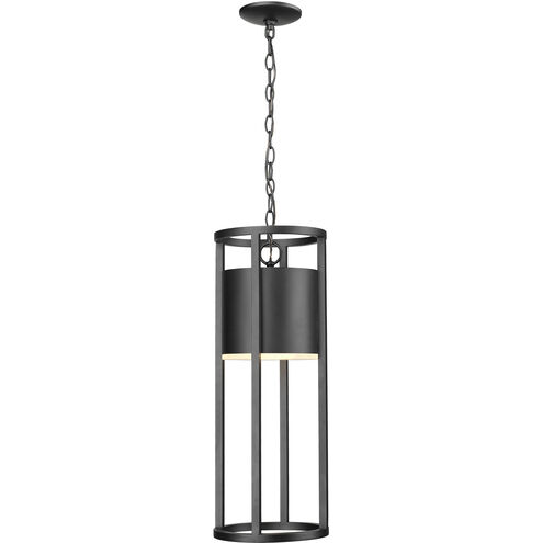 Luca LED 9.25 inch Black Outdoor Chain Mount Ceiling Fixture