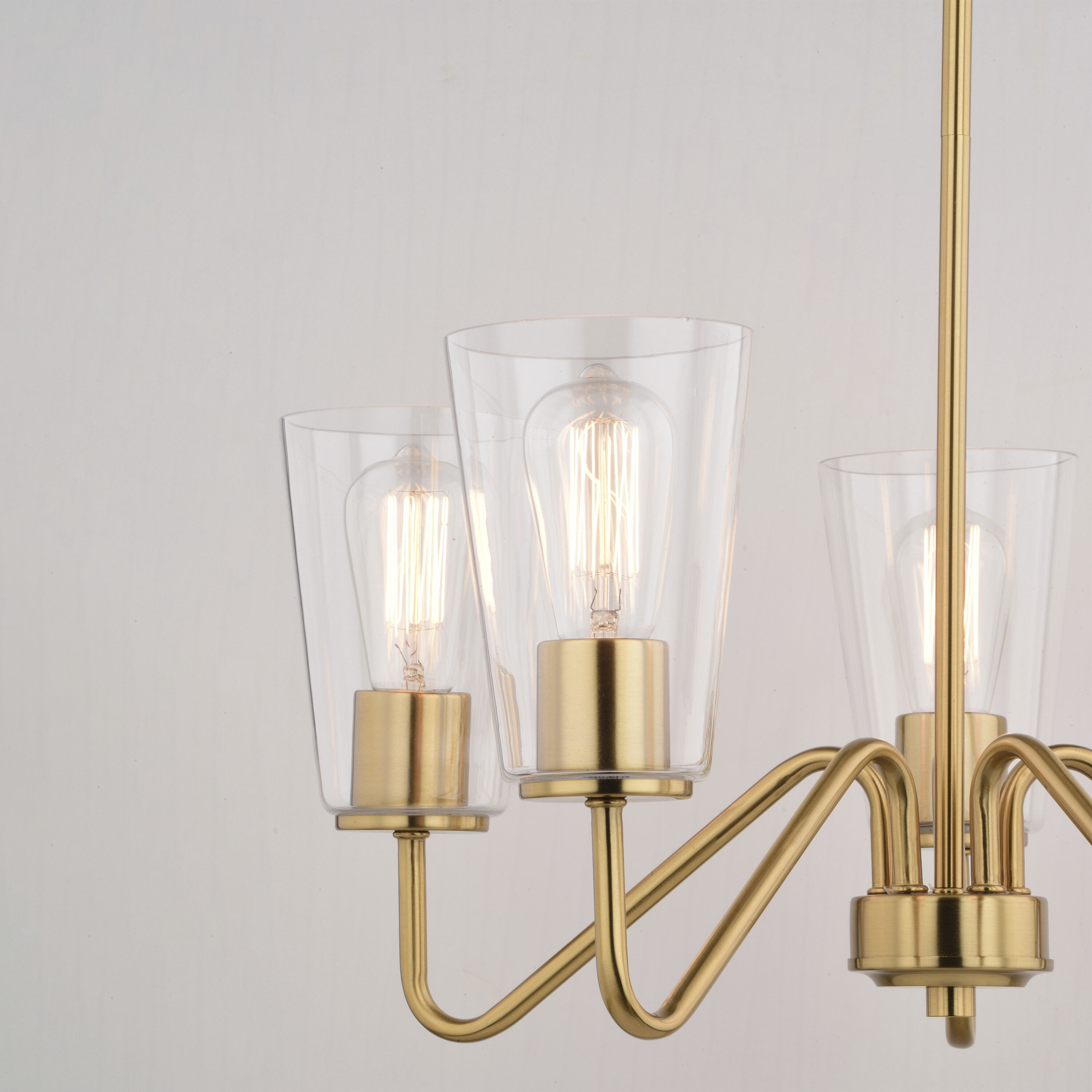 Beverly LED 23 inch Muted Brass Chandelier Ceiling Light