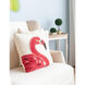 Anita 24 X 6.5 inch Red and White Pillow, Set of 2