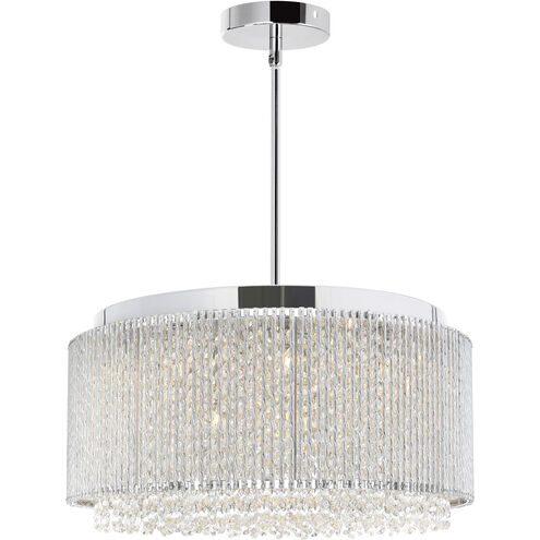 Claire 12 Light 20 inch Chrome Drum Shade Chandelier Ceiling Light