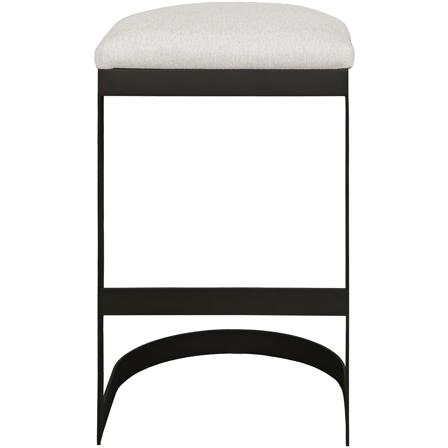 Maude 30 inch Java Black and Taupe Grey Outdoor Bar Stool