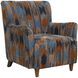 Lainey Sapphire and Rust and Spa Blue with Walnut Armchair