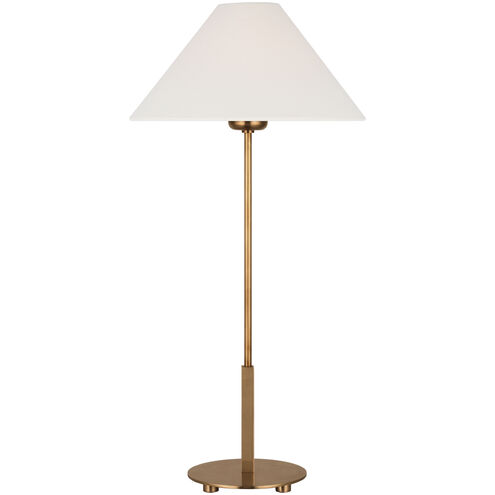 J. Randall Powers Hackney 23.5 inch 2.00 watt Hand-Rubbed Antique Brass Cordless Buffet Lamp Portable Light