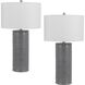 Castine 28.5 inch 150.00 watt Slate Grey Table Lamp Portable Light