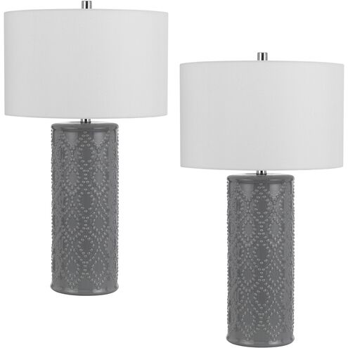 Castine 28.5 inch 150.00 watt Slate Grey Table Lamp Portable Light