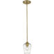 Joliet 1 Light 5.5 inch Olde Brass Pendant Ceiling Light