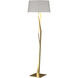 Facet 65.9 inch 100 watt Modern Brass Floor Lamp Portable Light in Flax