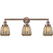 Franklin Restoration Chatham LED 30 inch Antique Copper Bath Vanity Light Wall Light in Mercury Glass, Franklin Restoration