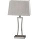 Camila 24 inch 100.00 watt Brushed Steel Table Lamp Portable Light, Set of 2, Simplee Adesso